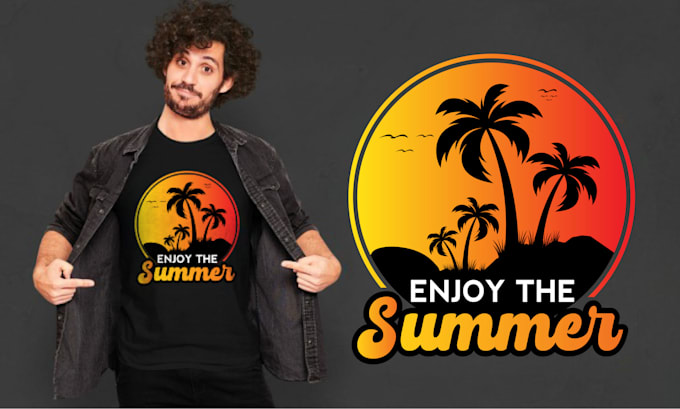 do custom t shirt design and logo