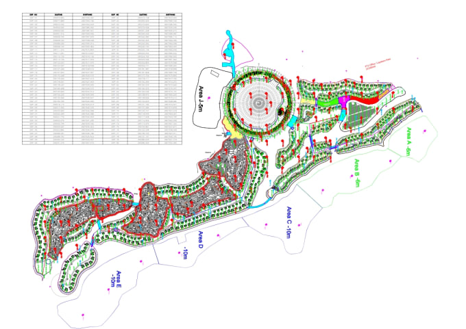 make topographic survey, land surveying map, contours map