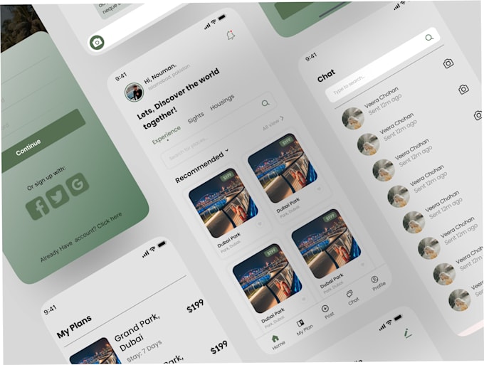 create a user friendly and interactive mobile app UI design