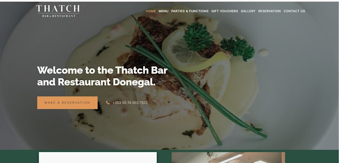create an elegant and beautiful website for your restaurant
