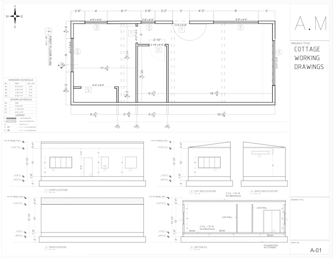 provide autocad drafting services, architectural plans, structural drawings