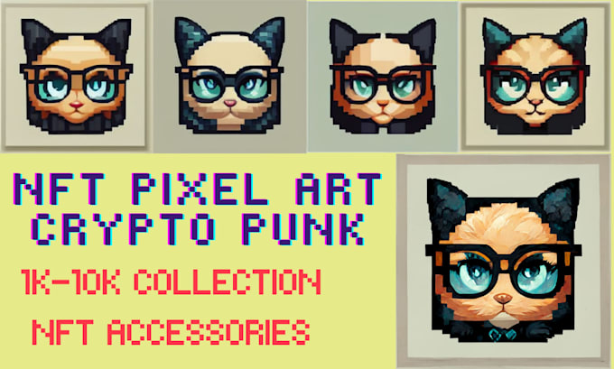 create impressive and custom nft pixel art and collection