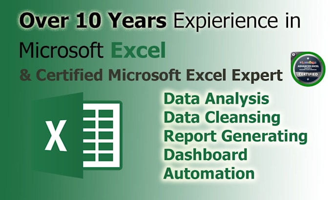 be your excel, sql and pandas expert data analytics