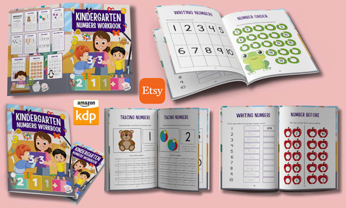 create alphabet, handwriting, tracing, coloring, activity book for KDP