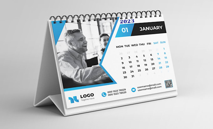 Design professional desk calendar, wall calendar by Createbd | Fiverr