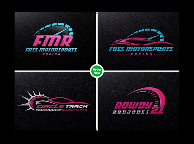 design amazing racing automotive car wash , excavator logo design