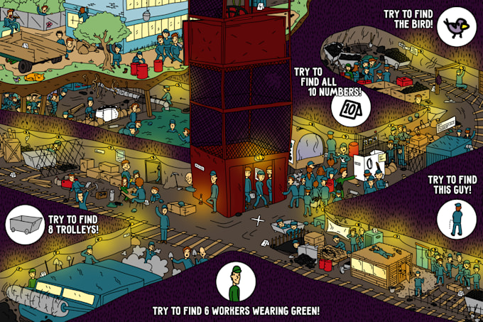 draw you a where is waldo scene