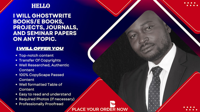 be your professional ghostwriter and ghost book writer
