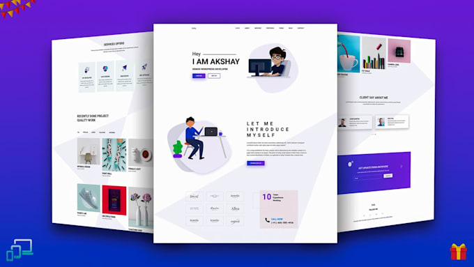 use HTML, CSS, reactjs to create high quality website design