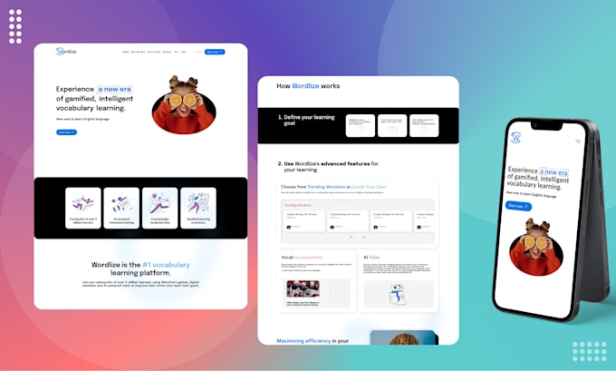 design a modern responsive landing page in figma