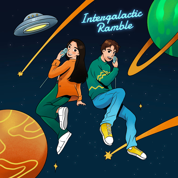 do cartoon funny podcast cover
