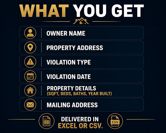 code violation property leads for real estate investors USA
