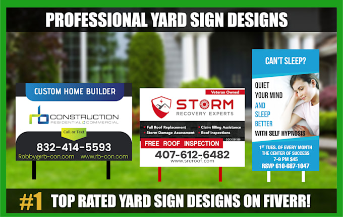 design professional yard sign