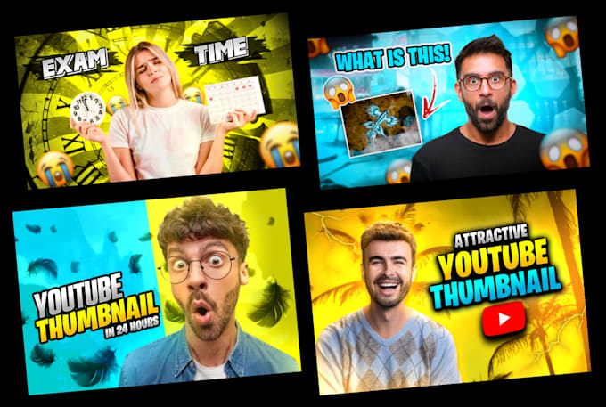 create catchy youtube thumbnail design