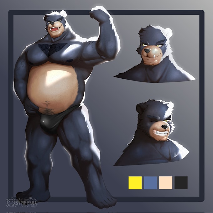 draw reff sheet human or furry