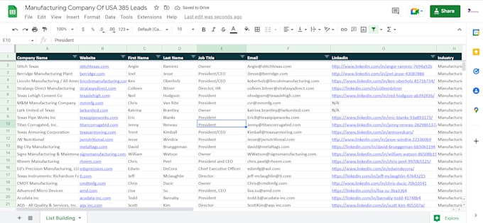 provide b2b lead generation any targeted industry