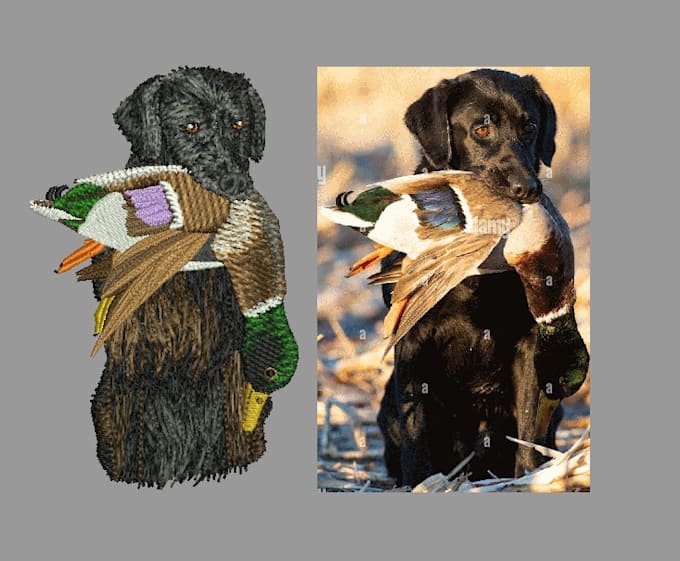 convert your pet picture or any image into embroidery file