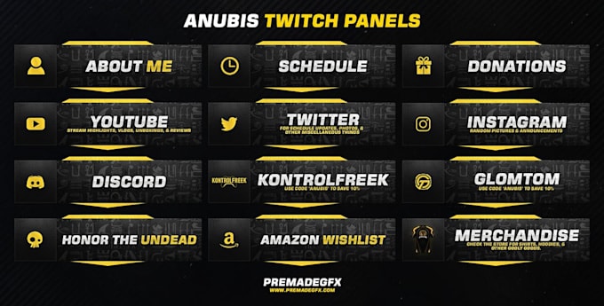 do perfect twitch panels design for you
