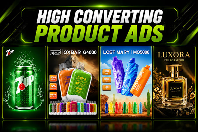 create eye catching product poster and banner design