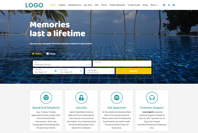 build a professional travelpayout affiliate website