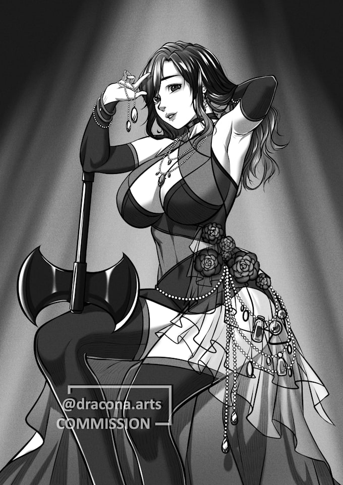 draw you a super cool manga styled sketch