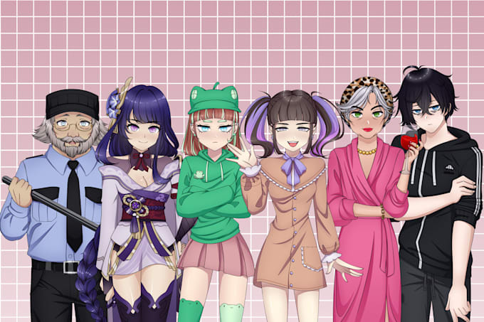 draw your visual novel anime sprites