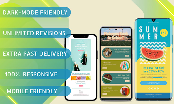 Create beautiful hd and responsive html email template by Ridaa_fatemah ...