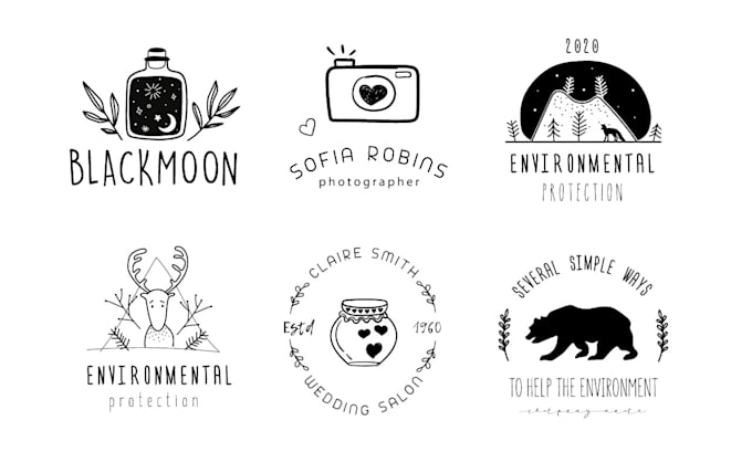 do a beautiful premium hand drawn logo design