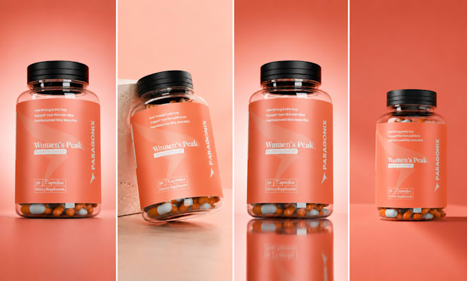 design premium supplement label and packaging design