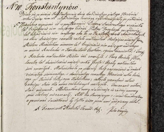 do your old polish, german, and russian document transcript and translation