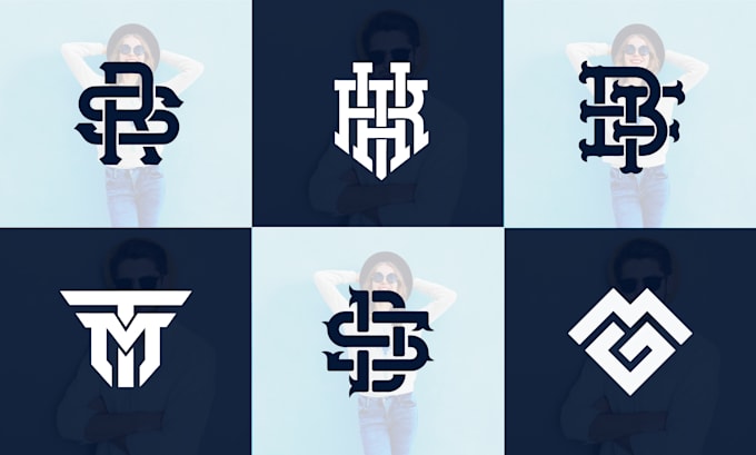 design minimalist initial letters, monogram and urban clothing brand logo