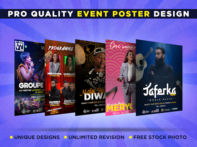 design attractive poster event, banner, flyer