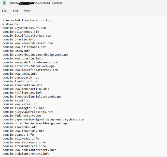 removal spam score backlinks