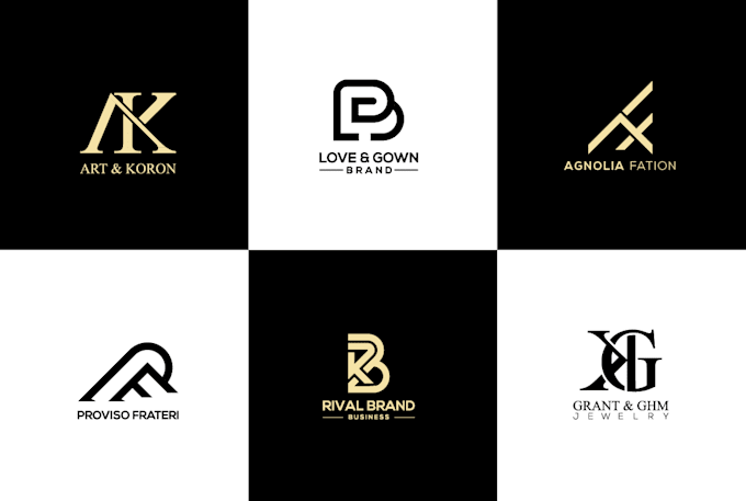 do a luxury monogram and boutique logo design