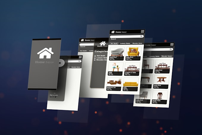 Design amazing mobile and web app ui designs using figma xd by ...
