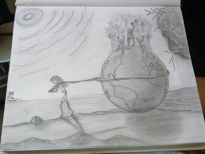 save earth drawing || pencil colours|| • ShareChat Photos and Videos-saigonsouth.com.vn