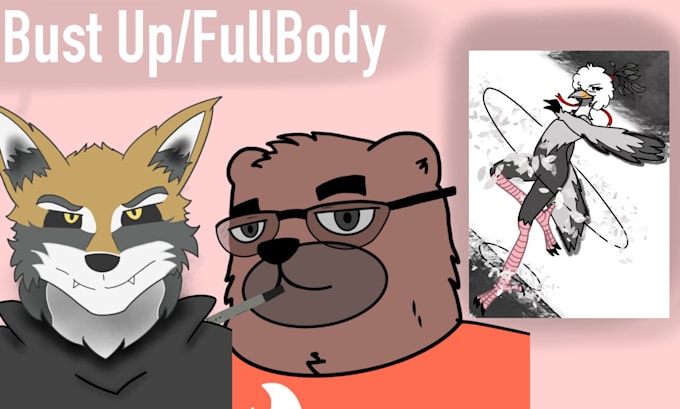 Make you sfw or nsfw furry and anthro art or a new fursona by Rayariot