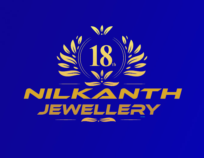 make gold jewelry logo design in 12 hours