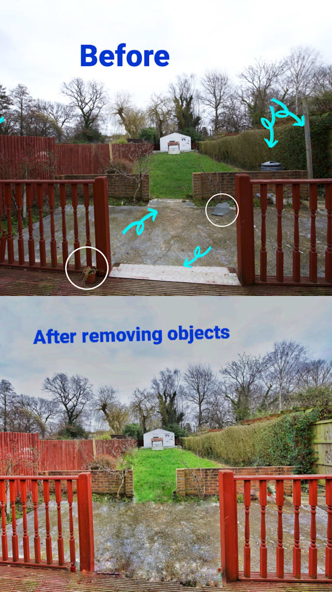 remove objects,persons and text from your photos and retouchment