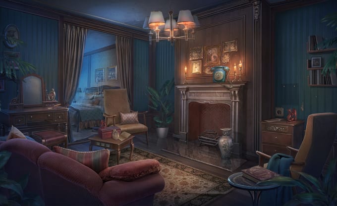Draw anime background, game, visual novel and interior design by ...