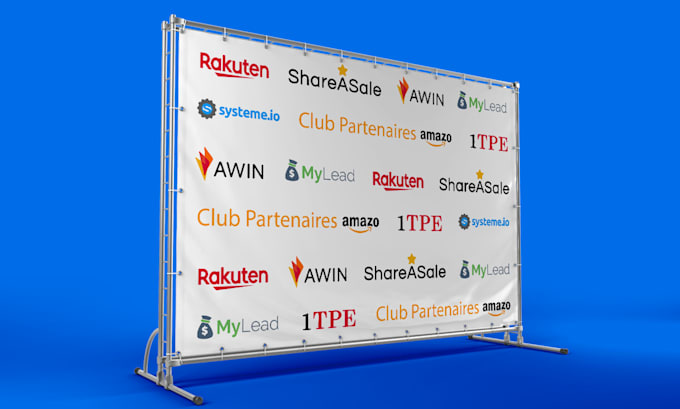 create step and repeat or backdrop banners from your logo in 1 hour