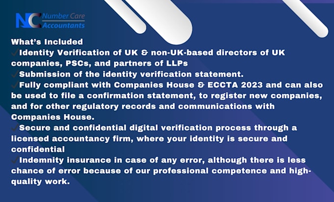 verify identity of director psc partner companies house UK verification as acsp