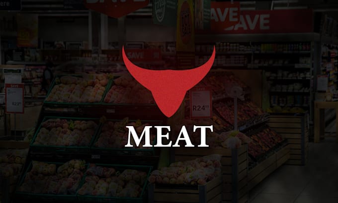 make a professional butcher logo design