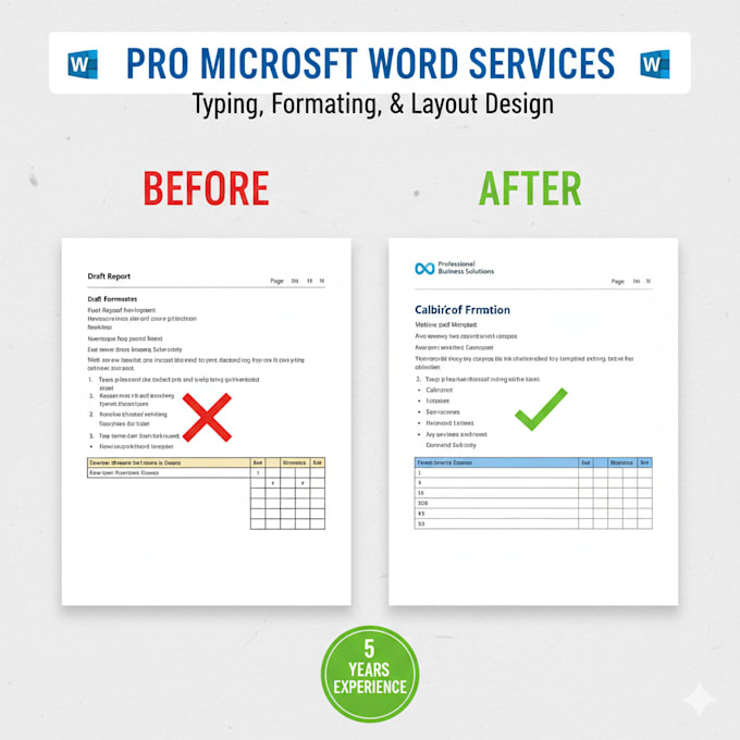 professionally format, edit, and design your microsoft word document