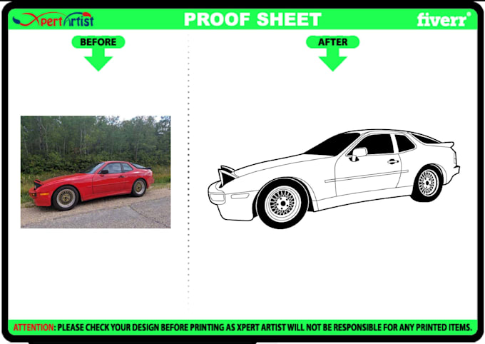 draw black and white, line art vector of your picture