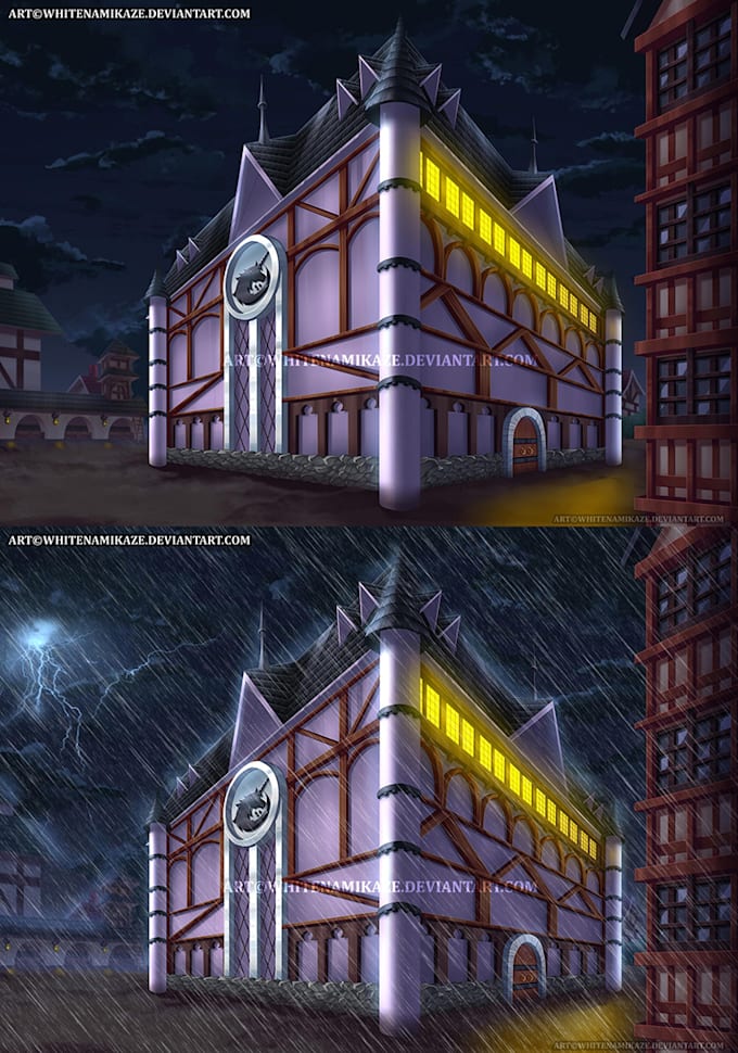 draw anime background art for you