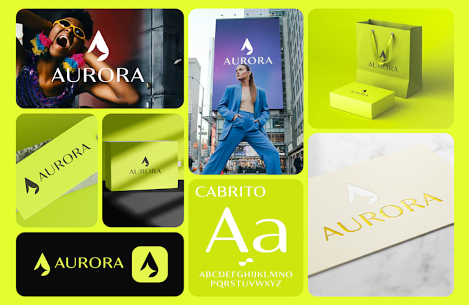 design business logo, branding kit brand identity and brandbook
