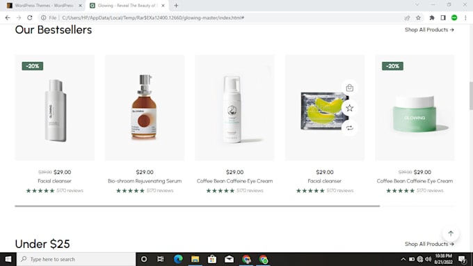 Sell cosmetic website template by Mrabdulbasit10 Fiverr