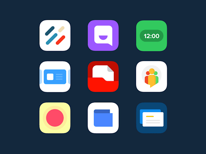 design minimal icon for app and brand