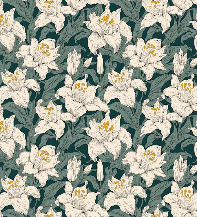 design seamless pattern, textile prints, floral patterns